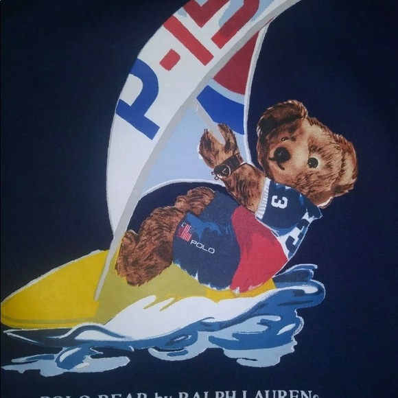 NWT POLO RALPH LAUREN P-15 BEAR Hoodie Sweatshirt